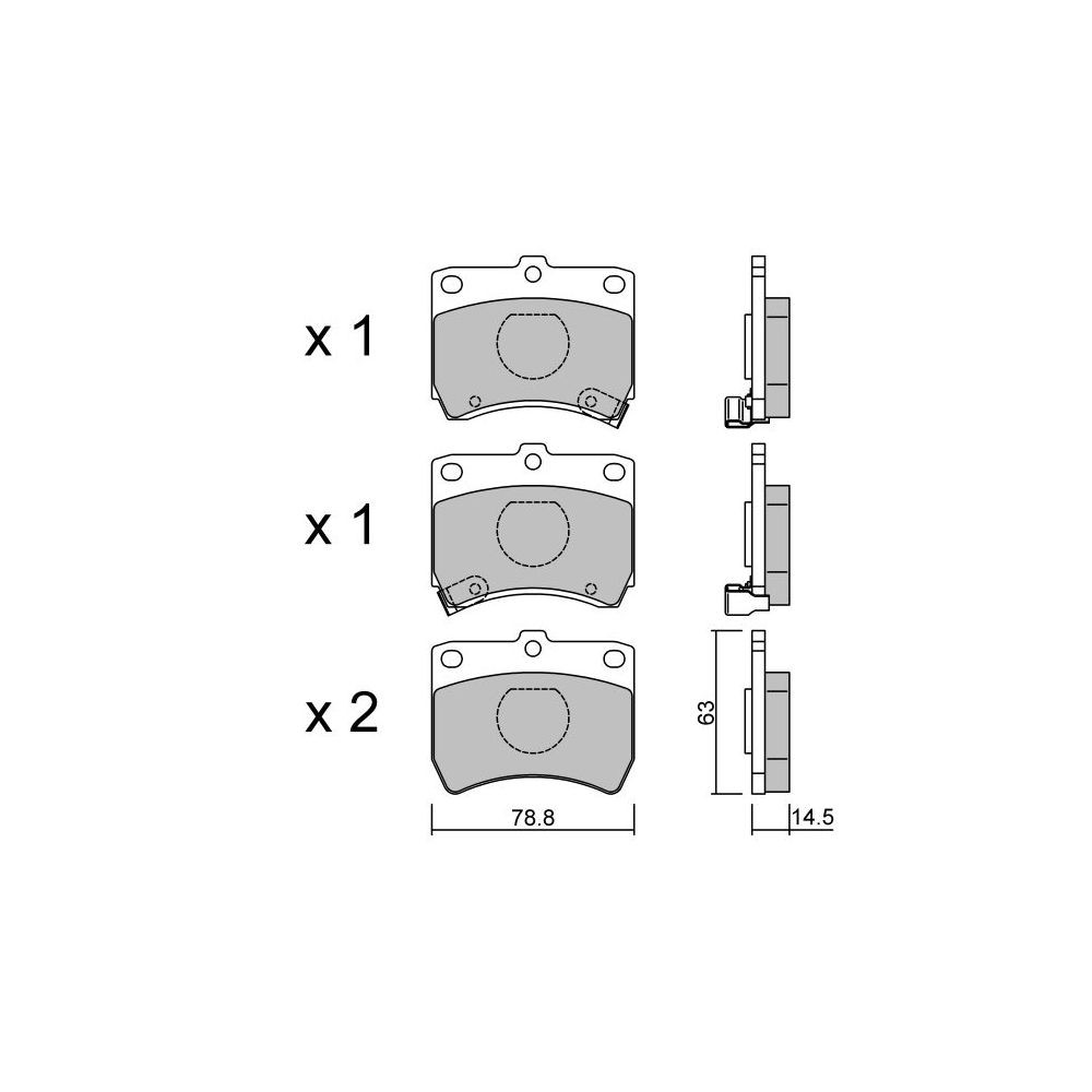 Pastillas de freno delanteras GT2i Club para MAZDA 121 I (DA) 2.0 CVVT 139cv 1976-01-01-1991-06-01Array