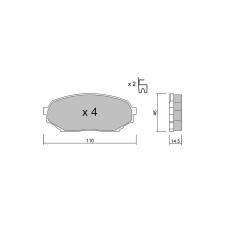 Pastilhas de travão dianteiras GT2i Club para MAZDA MX-5 I (NA) 1.6i 16V 1989-98 - Sumitomo Brake Calipers