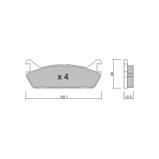 Pastillas de freno traseras GT2i Club para SUZUKI Baleno I SW (EG) 1.8 GT3 275cv 1996-08-01-2002-05-01