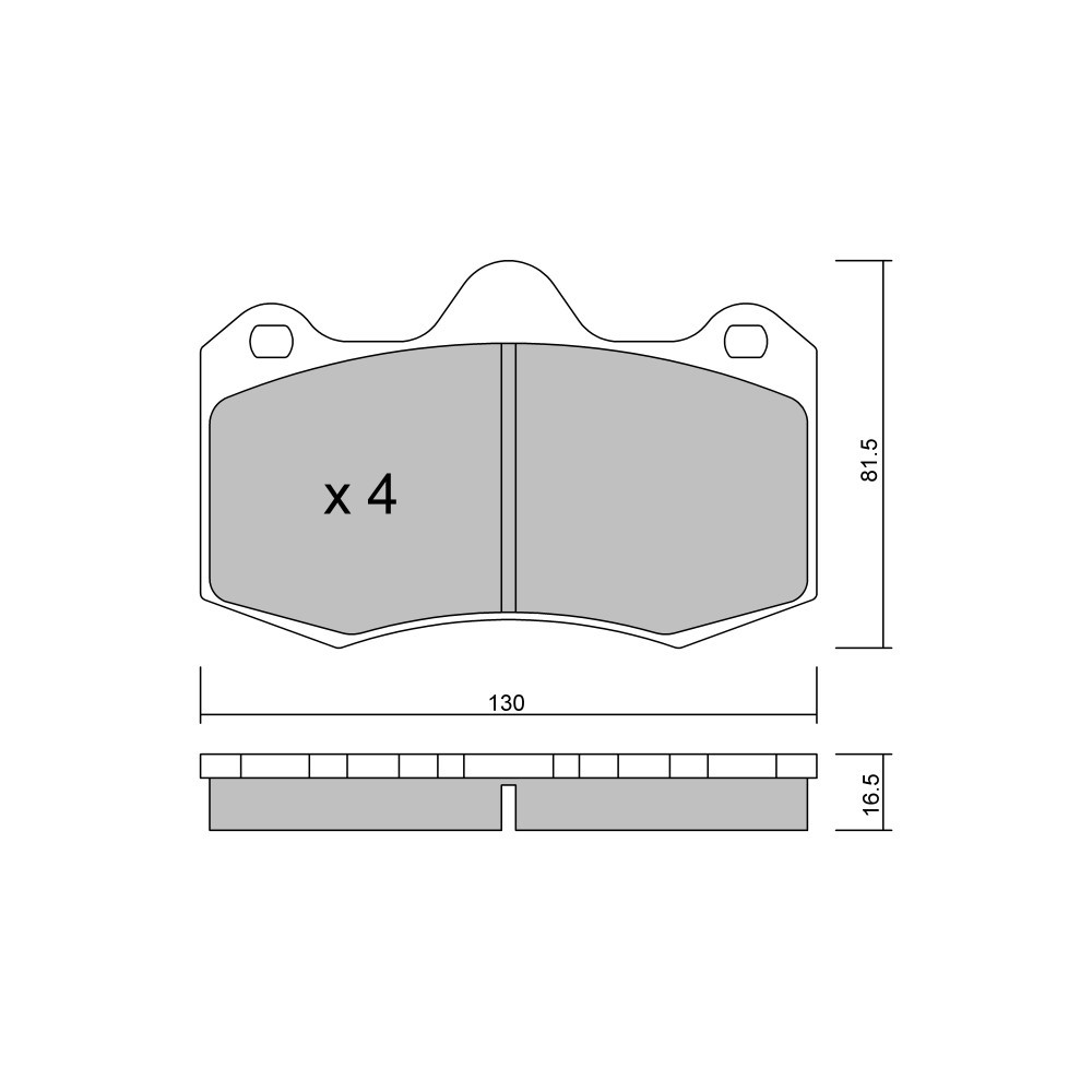 Pastilhas de travão dianteiras GT2i Club para RENAULT Clio II 3.0i V6 24V 1998-05 - AP Racing Brake CalipersArray