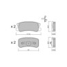 Pastillas de freno traseras GT2i Club para MITSUBISHI Outlander II (CW_W) 3.8 V6 (V87W, V97W) 251cv 2006-11-01-2012-12-01