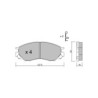 Pastillas de freno delanteras GT2i Club para MITSUBISHI Delica II / Space Gear 1.6 102cv 1994-01-01-2006-12-01