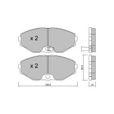 Pastillas de freno delanteras GT2i Club para NISSAN Leopard III 4.1 270cv 1991-10-01-1995-09-01