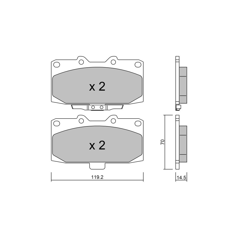Pastilhas de travão dianteiras GT2i Club para SUBARU Impreza (GE-GH-GR-GV) 2.0i 16V T 4wd WRX 08-14 - Sumitomo Pinças de travãoArray