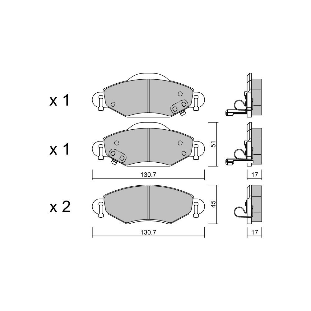 Pastilhas de travão dianteiras GT2i Club para TOYOTA Yaris I (_P1_)/ Echo 1.3 8hp 1999-04-01-2005-11-01Array