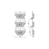 Pastilhas de travão traseiras GT2i Club para TOYOTA Prius II Sedan(_W1_) 2.2 Turbo Essex Limited S4 214hp 2000-05-01-2004-01-01-