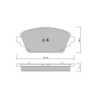 Pastilhas de Freio Dianteiras GT2i Club para NISSAN Primera III (P12) 2.0 141hp 2002-01-01-