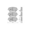 Pastilhas de travão dianteiras GT2i Club para NISSAN Micra IV (K13)/ March/ March Active 2.0 i 16V 143cv 2010-05-01-