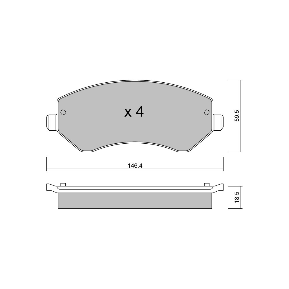 Pastilhas de travão dianteiras GT2i Club para JEEP Cherokee III (KJ)/ Liberty 3.7 4x4 214hp 2001-03-01-2008-01-01-01Array