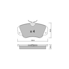Pastilhas de travão dianteiras GT2i Club para OPEL Omega B SW (V94) 3.0 24V Evolution500 230hp 1994-03-01-2003-07-01