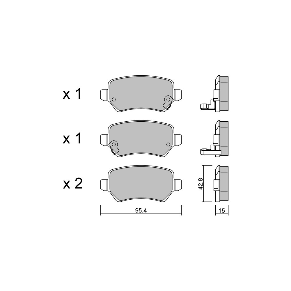 Pastillas de freno traseras GT2i Club para KIA Venga (YN) 1.6 GT 204cv 2010-02-01-2019-03-01Array