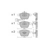 Pastillas de freno delanteras GT2i Club para VOLKSWAGEN Golf V 3.2i V6 R32 2003-09 - Pinzas de freno Ate 