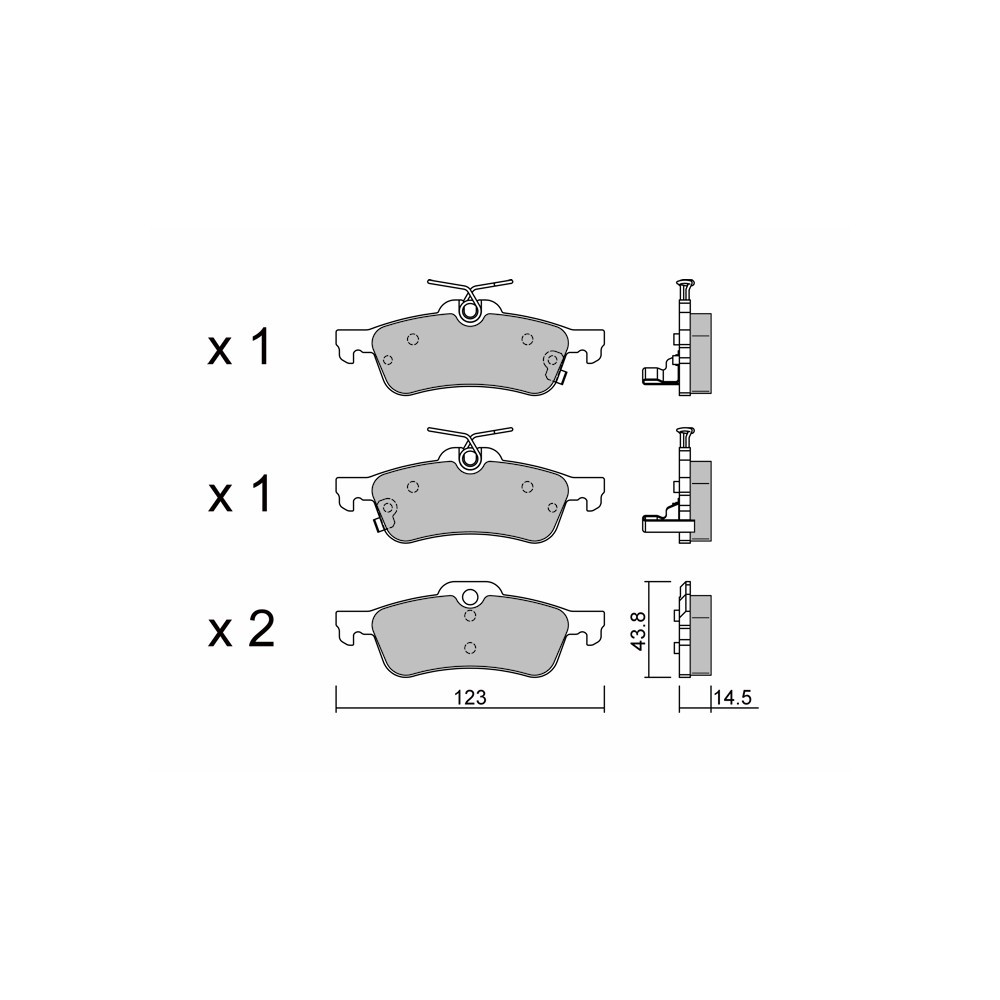 Pastilhas de travão traseiras GT2i Club para TOYOTA Yaris III (_P13_)/ Vitz 1.6 i-DTEC (FK3) 120hp 2010-12-01-Array