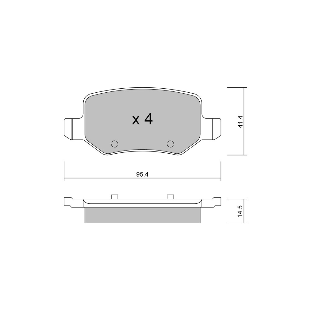 Pastillas de freno traseras GT2i Club para MERCEDES BENZ Classe A II (W169) A 190 Twin Engine 251cv 2004-09-01-2012-06-01Array