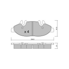 Pastilhas de travão dianteiras GT2i Club para MERCEDES BENZ Viano (W639) 3.5 (639.811, 639.813, 639.815) 259 cv 2003-09-01-