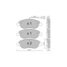 Pastilhas de travão dianteiras GT2i Club para FIAT Bravo II (198_) 2.4 20V (192_XD1A, 192AXD12) 170hp 2006-11-01-