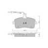 Pastilhas de travão dianteiras GT2i Club para PEUGEOT 407 (6D_) 3.0 V6 211 cv 2004-03-01-