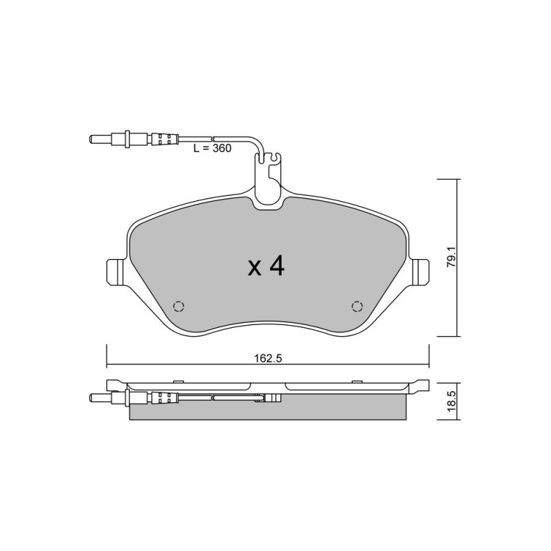 Pastilhas de travão dianteiras GT2i Club para PEUGEOT 407 (6D_) 3.0 211 cv 2004-03-01-Array