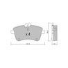 Pastillas de freno delanteras GT2i Club para MERCEDES BENZ Classe A II (W169) 2.0 230cv 2004-09-01-2012-06-01