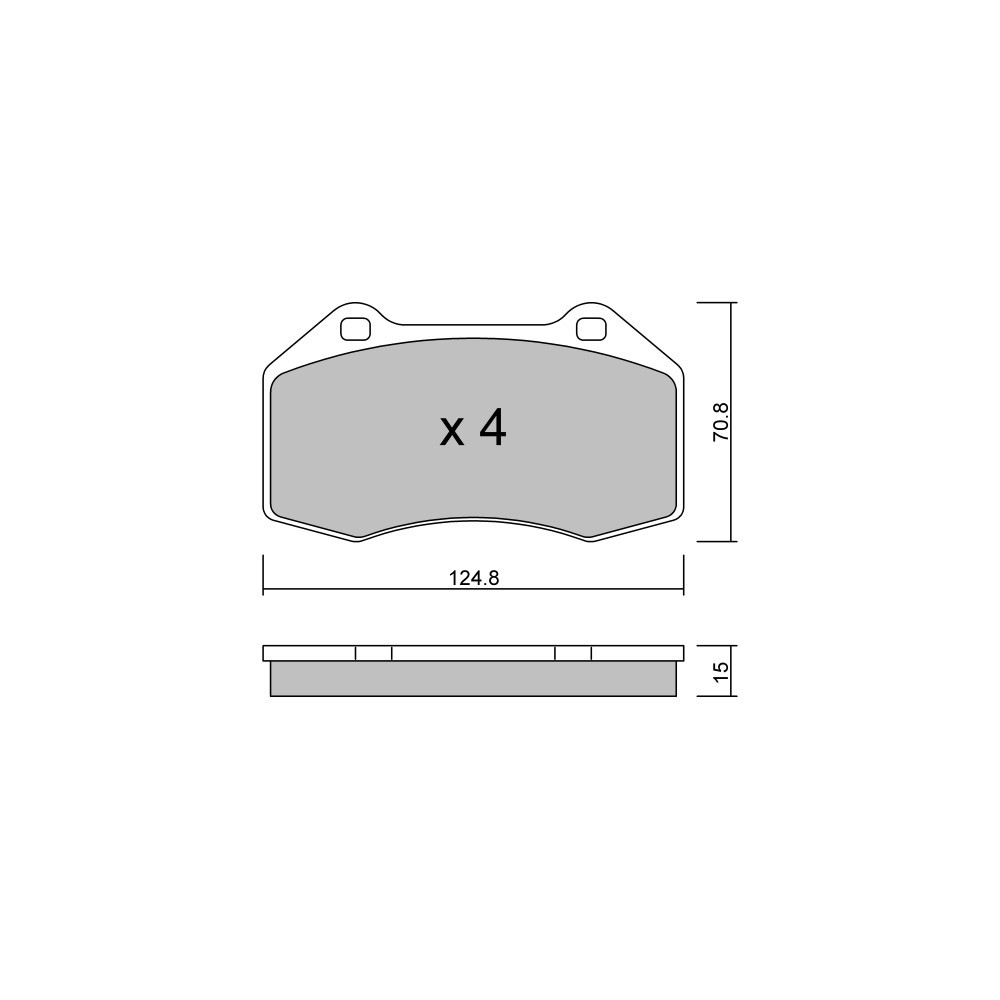 Pastilhas de travão dianteiras GT2i Club para RENAULT Clio III 2.0i 16V RS 200 cv 2005-12 - Pinças de travão BremboArray