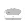 Pastilhas de travão dianteiras GT2i Club para MERCEDES BENZ Viano (W639) 3.5 (639.811, 639.813, 639.815) 259 cv 2003-09-01-