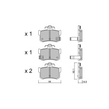 Pastilhas de travão traseiras GT2i Club para ROVER 800 Coupe 4.0 4x4 218hp 1992-08-01-1999-02-01