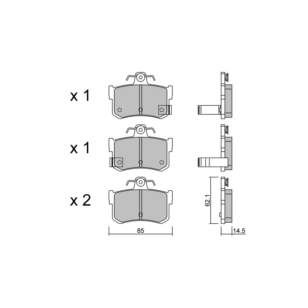 Pastillas de freno traseras GT2i Club para ROVER 800 Coupe 4.0 4x4 218cv 1992-08-01-1999-02-01Array
