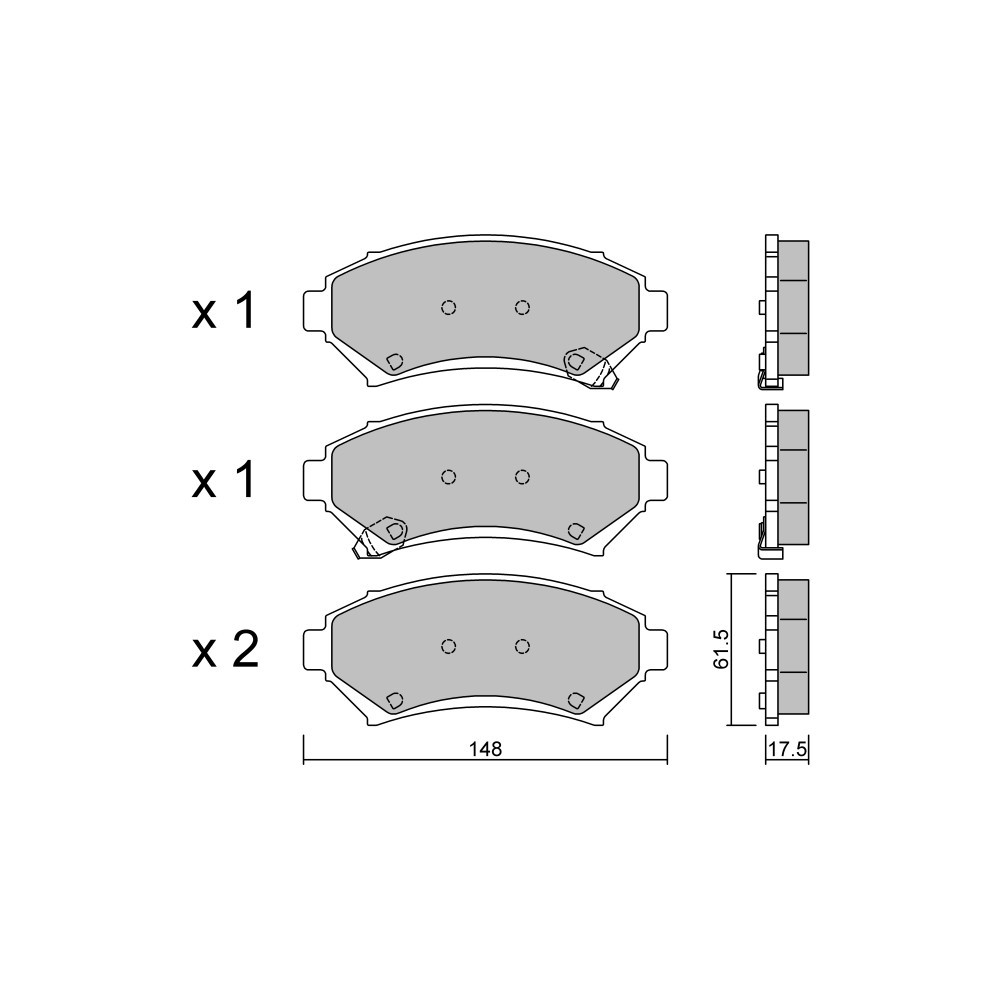 Pastillas de freno delanteras GT2i Club para OPEL Sintra (APV) 3.0 i 24V (OUN16, Y94) 202cv 1996-11-01-1999-04-01Array