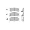 Pastillas de freno traseras GT2i Club para OPEL Sintra (APV) 3.0 i 24V (OUN16, Y94) 202cv 1996-11-01-1999-04-01