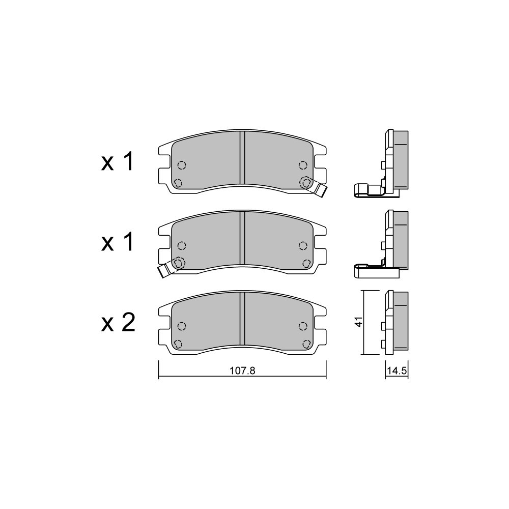 Pastilhas de travão traseiras GT2i Club para OPEL Sintra (APV) 3.0 i 24V (OUN16, Y94) 202hp 1996-11-01-1999-04-01Array