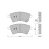Pastilhas de travão dianteiras GT2i Club para FIAT Sedici (FY_, 189_) 1.9 JTS (939AXA1B) 161hp 2006-06-01-2014-10-01