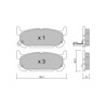 Pastillas de freno traseras GT2i Club para MAZDA MX-5 II (NB) / Roadster 1.8 146cv 1998-01-01-2005-10-01