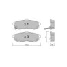 Pastillas de freno traseras GT2i Club para MAZDA MPV II (LW) 3.0 i V6 200cv 1999-09-01-2006-12-01