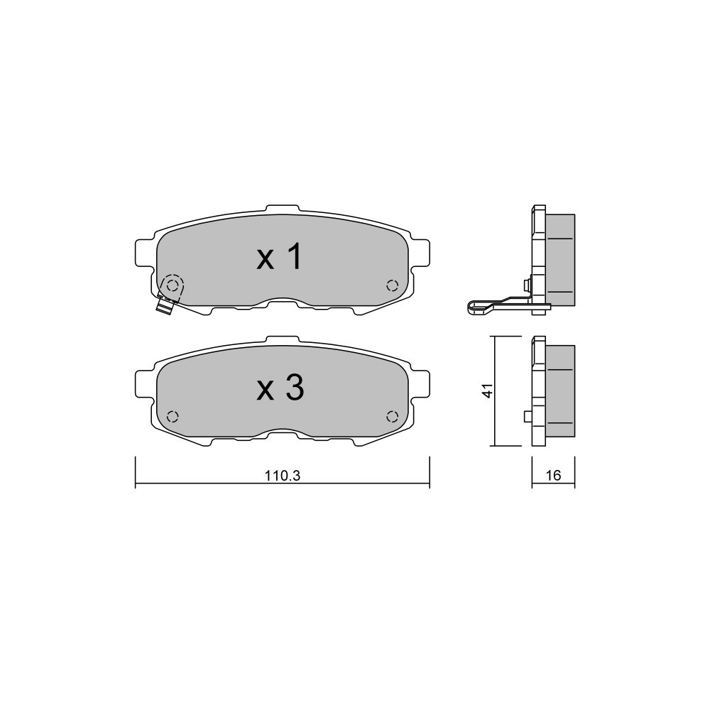 Pastillas de freno traseras GT2i Club para MAZDA MPV II (LW) 3.0 i V6 200cv 1999-09-01-2006-12-01Array