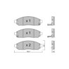 Pastilhas de travão dianteiras GT2i Club para NISSAN Leaf (ZE0) 2.5 dCi 4WD 175hp 2010-11-01-2017-12-01