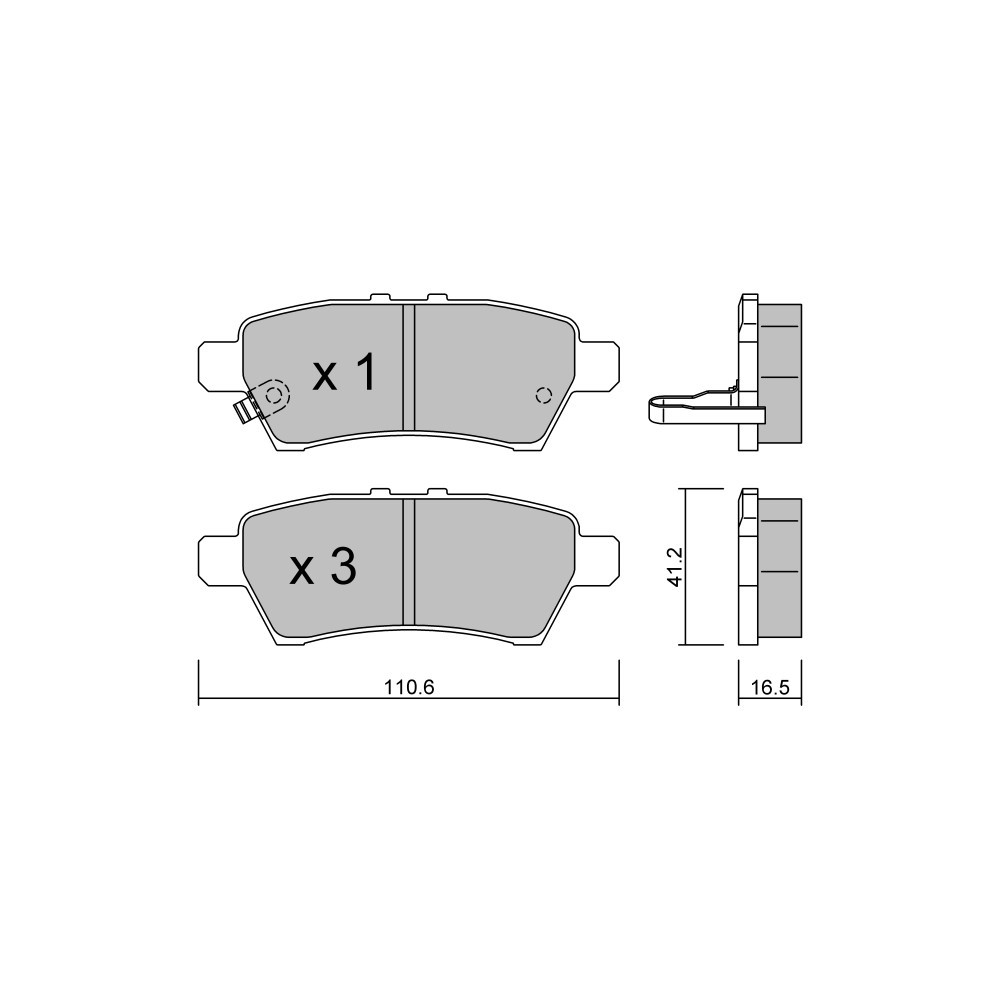 Pastilhas de travão traseiras GT2i Club para NISSAN Pathfinder III (R51) 4.0 4WD 270hp 2005-01-01-01-Array