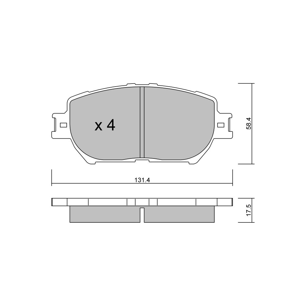 Pastilhas de travão dianteiras GT2i Club para TOYOTA Camry (_V3_) Sedan 3.3 (MCV31_) 225hp 2001-08-01-2006-11-01Array