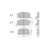 Pastilhas de travão traseiras GT2i Club para TOYOTA MR 2 II (SW2_) 2.0 16V (SW20_) 176hp 1989-12-01-2000-05-01