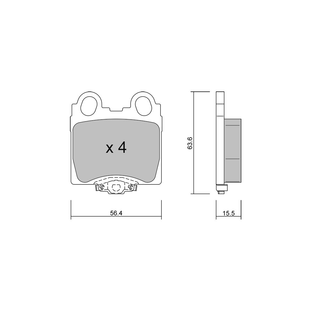 Pastillas de freno traseras GT2i Club para LEXUS SC II Cabrio (UZZ40_) / Soarer 430 (UZZ40_) 332cv 2001-01-01-2010-07-01Array