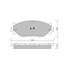 Pastilhas de travão dianteiras GT2i Club para LEXUS IS C (GSE2_) 450h (GRS191_, GWS191_) 346hp 2009-04-01-