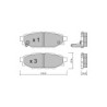 Pastilhas de travão traseiras GT2i Club para SUBARU Legacy V SW (BR) 2.5 GT AWD 286bhp 2008-06-01-