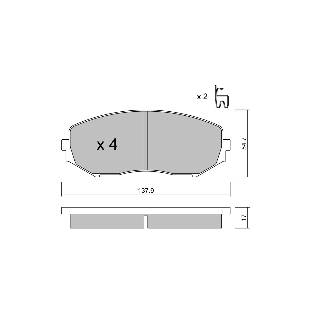 Pastillas de freno delanteras GT2i Club para SUZUKI Grand Vitara II (JT, TE, TD)/ Grand Escudo 3.6 4WD 252cv 2005-04-01-Array
