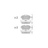 Pastilhas de travão traseiras GT2i Club para MINI Mini (R56-R59) 1.4i 16V, 1.6i 16V, 1.6D, 2.0D/ SD 07-15 - Pinças de travão Trw