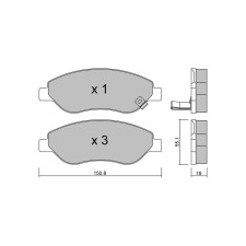 Pastillas de freno delanteras GT2i Club para OPEL Corsa D (S07) 3.0 259cv 2006-07-01-2014-08-01