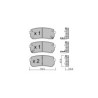Pastillas de freno traseras GT2i Club para KIA Carnival III (VQ)/ Grand Carnival/ Sedona 3.3 GDI 281cv 2005-09-01-