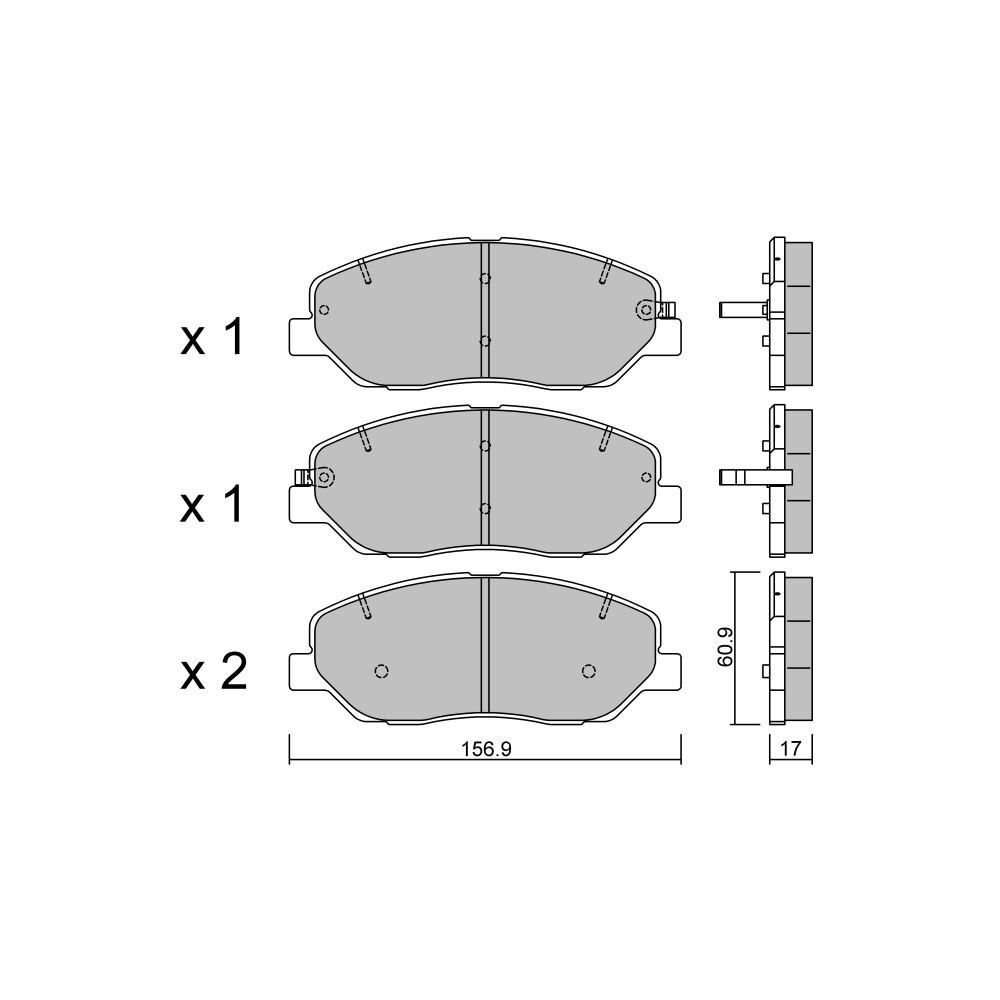 Pastillas de freno delanteras GT2i Club para HYUNDAI Santa Fe II (CM) 3.5 4WD 286cv 2005-01-01-2012-12-01Array