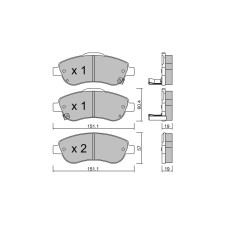 Pastilhas de travão dianteiras GT2i Club para HONDA CR-V III (RE_) 2.4 188hp 2006-06-01-