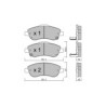 Pastillas de freno delanteras GT2i Club para HONDA CR-V III (RE_) 2.4 188cv 2006-06-01-