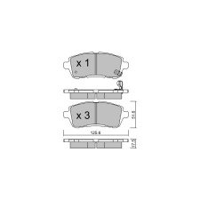 Pastilhas de travão dianteiras GT2i Club para SUZUKI Swift V 1.2 Hybrid, 1.4 Sport 2017-23 - Pinças de travão Trw