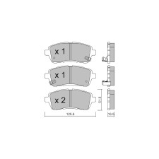 Pastillas de freno delanteras GT2i Club para SUZUKI Swift V (AZ) 1.4 Sport (ZC33S) 141cv 2017-01-01-